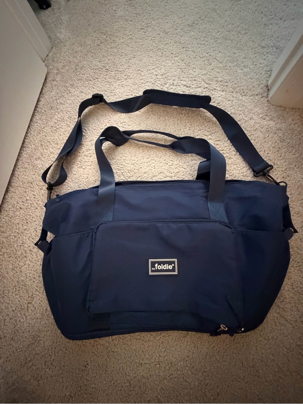 Foldie Navy Travel Duffel Bag